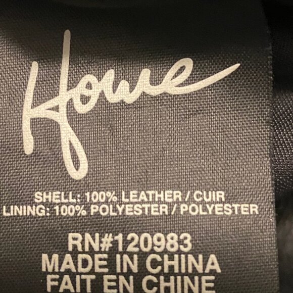 HOWE BLACK LEATHER JACKET WITH HOOD SIZE XL - Picture 5 of 6